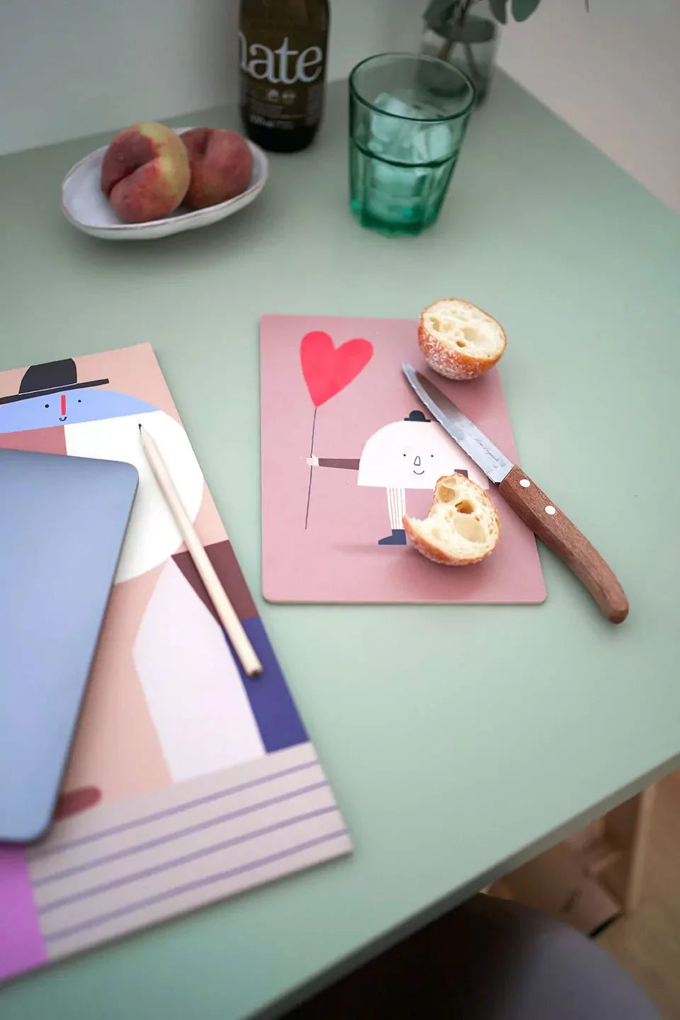 Kleines Schneidebrett  "Luftballon"