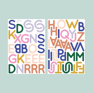 Magnetisches Alphabet | 61 Große Großbuchstaben