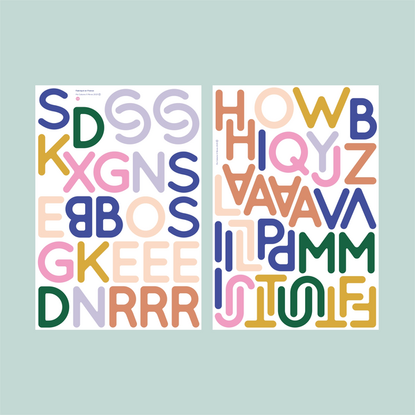 Magnetisches Alphabet | 61 Große Großbuchstaben