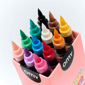 Brush Power Acrylstifte "12 Farben"  | OMY