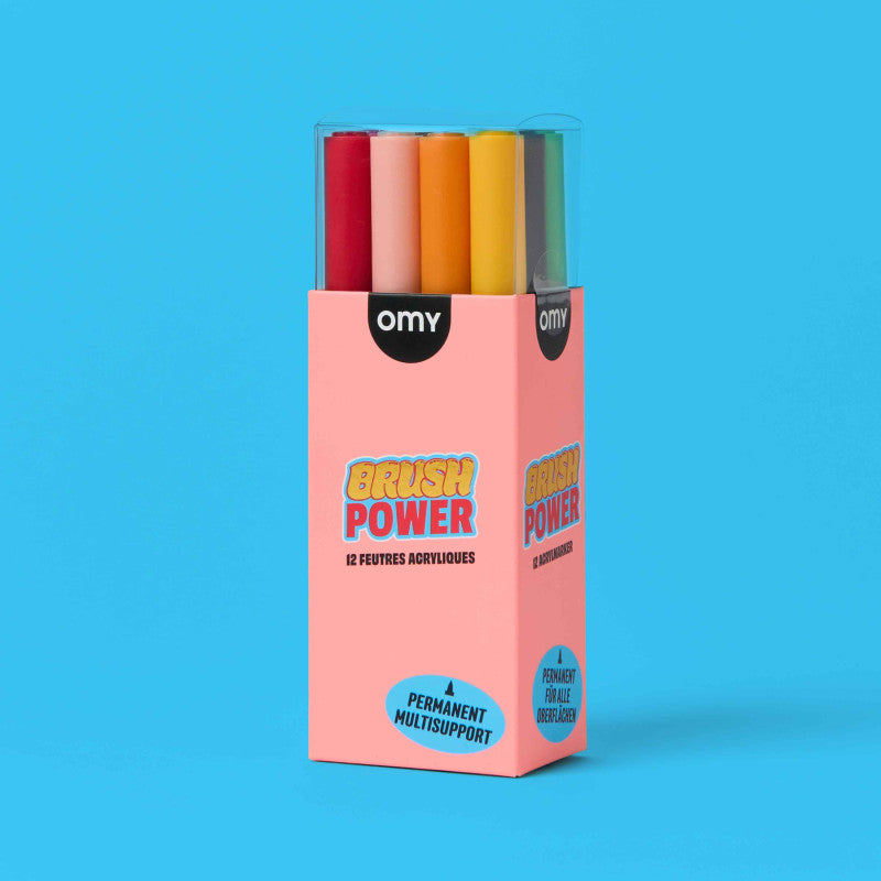 Brush Power Acrylstifte "12 Farben"  | OMY