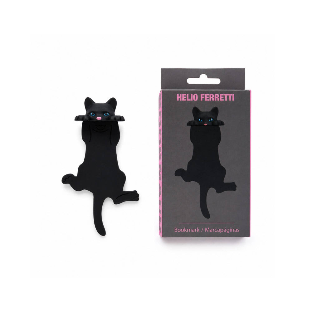 Lesezeichen "Katze" schwarz | Helio Ferretti
