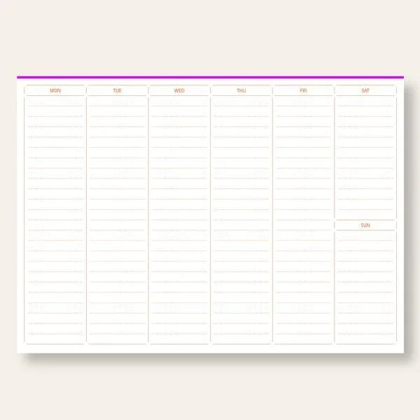 Wochenplaner "neon"