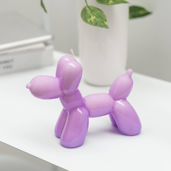 Ballon-Hund Kerze "Violett" |  Helio Ferretti