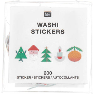 Washi Sticker Weihnachtsfiguren 200 Stück