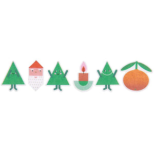 Washi Sticker Weihnachtsfiguren 200 Stück