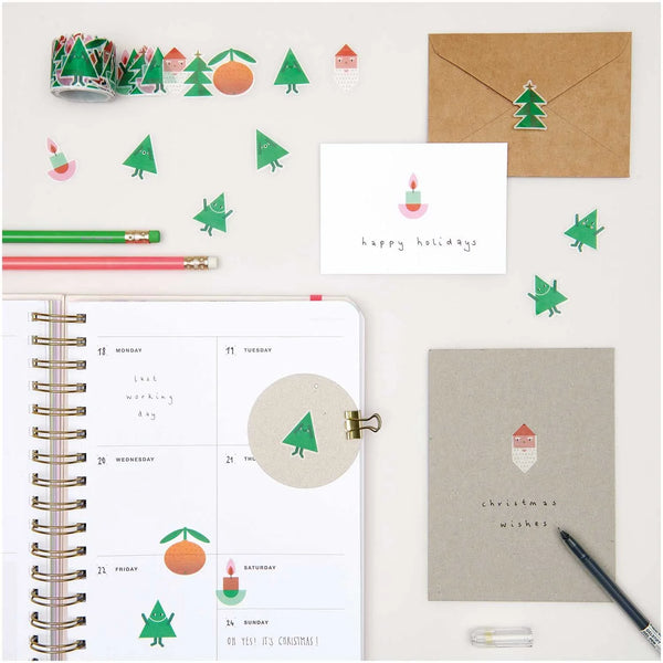 Washi Sticker Weihnachtsfiguren 200 Stück