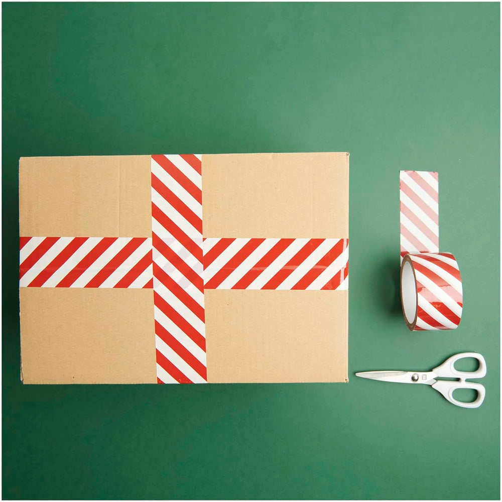 Paketklebeband "rot/weiß" 5cm