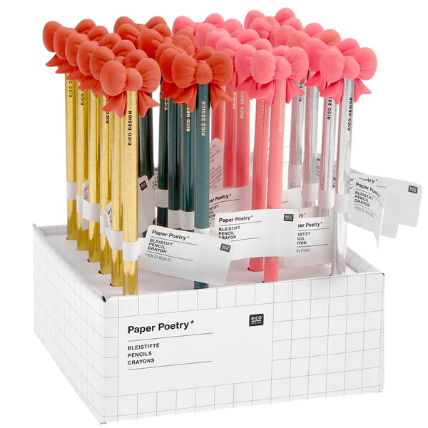 Bleistifte mit Schleifen-Radiergummi