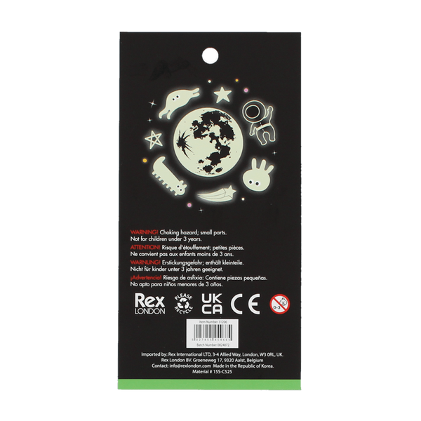 3D - Sticker - Weltraum | Glow in the dark