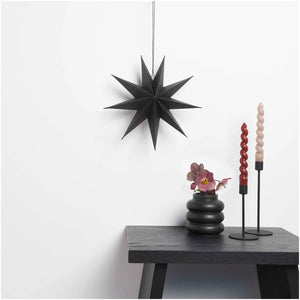 Papierstern auffaltbar 28cm "schwarz"