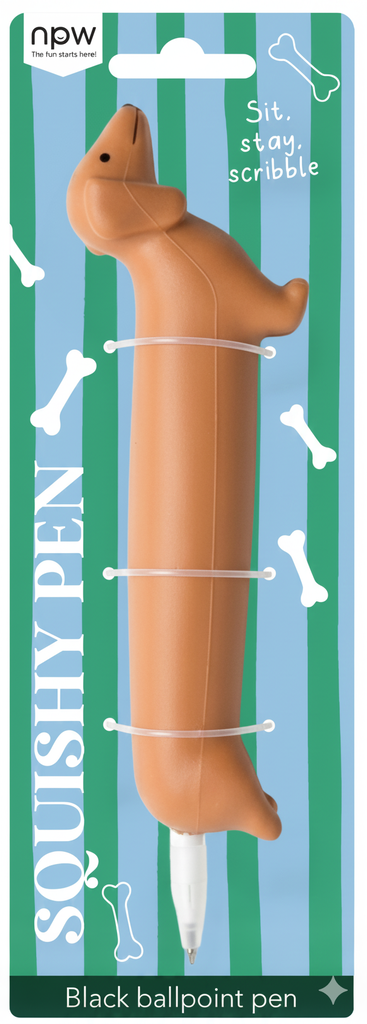 Squishy Stift | Kugelschreiber in Dackel-Form