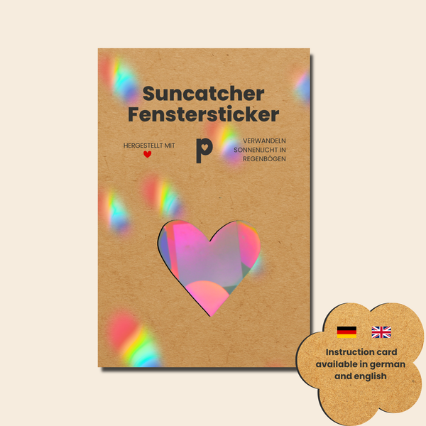 Suncatcher Fenstersticker Herz