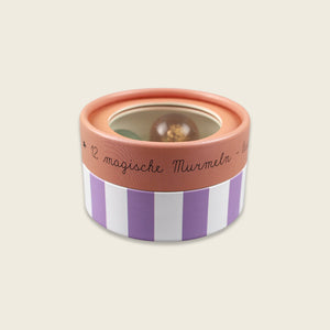 Magische Murmeln, rosa – Glow in the Dark, 12 Stück in Geschenkverpackung