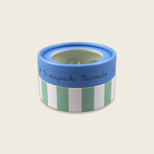 Magische Murmeln, blau – Glow in the Dark, 12 Stück in Geschenkverpackung (Kopie)