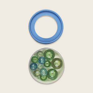 Magische Murmeln, blau – Glow in the Dark, 12 Stück in Geschenkverpackung (Kopie)