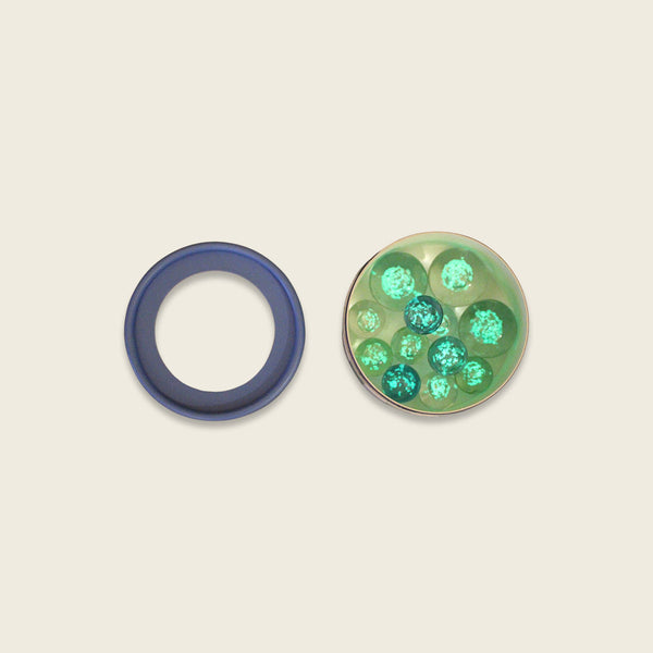 Magische Murmeln, blau – Glow in the Dark, 12 Stück in Geschenkverpackung (Kopie)