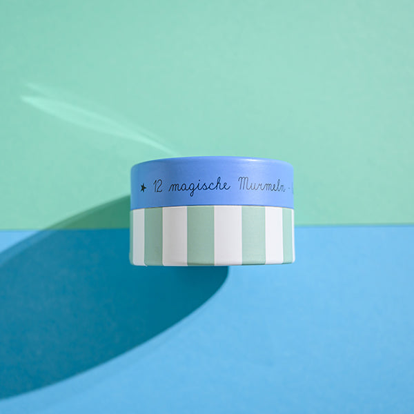 Magische Murmeln, blau – Glow in the Dark, 12 Stück in Geschenkverpackung (Kopie)