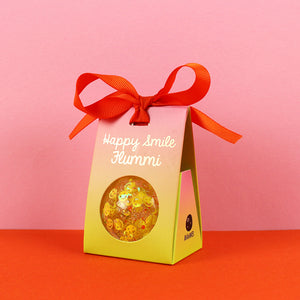 Flummiball mit Flummiball mit Smileys und Konfetti 49mm