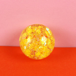 Flummiball mit Flummiball mit Smileys und Konfetti 49mm