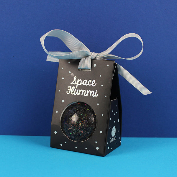 Flummiball mit Glitzer, schwarz 49mm