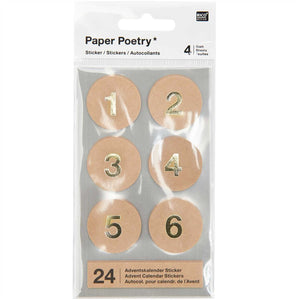 Adventskalender-Sticker "Gold"  | Rico Design