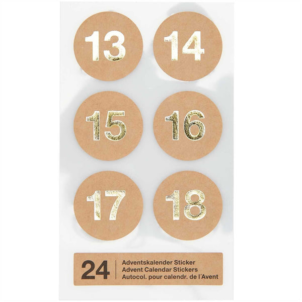 Adventskalender-Sticker "Gold"  | Rico Design