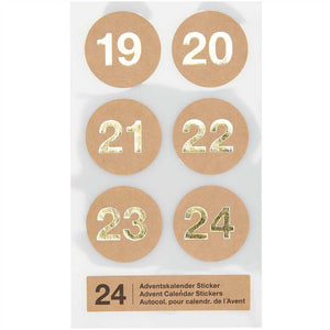 Adventskalender-Sticker "Gold"  | Rico Design