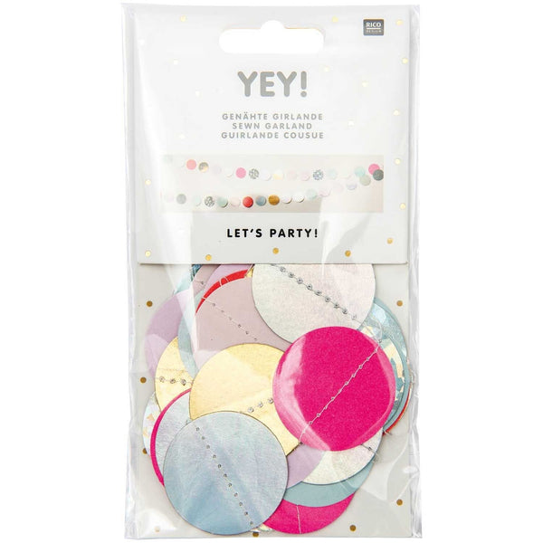 Genähte Girlande Kreise | YEY! Let's Party