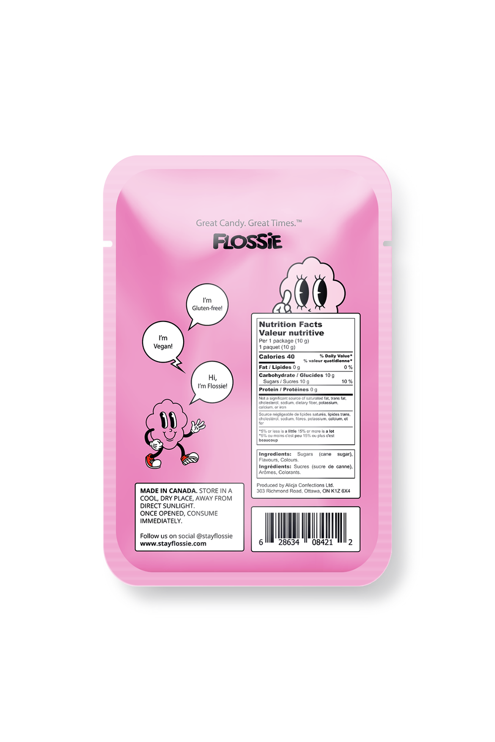 Zuckerwatte "Pink Vanilla" | Flossie