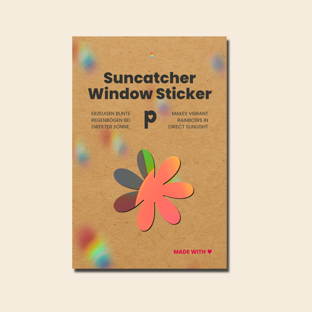 Sonnenfänger Fenster Gänseblümchen, Regenbogen Aufkleber