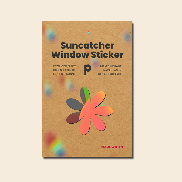 Sonnenfänger Fenster Gänseblümchen, Regenbogen Aufkleber