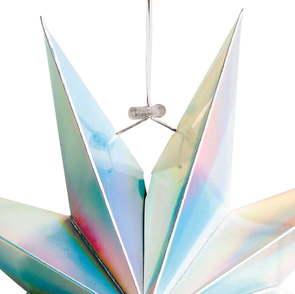 Papierstern auffaltbar 28cm "Irisierend"