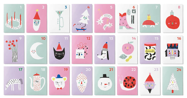 Mini- Kärtchen Adventskalender | Unter Pinien