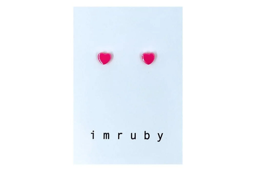 Ohrstecker Herz "BARBIE " | imruby