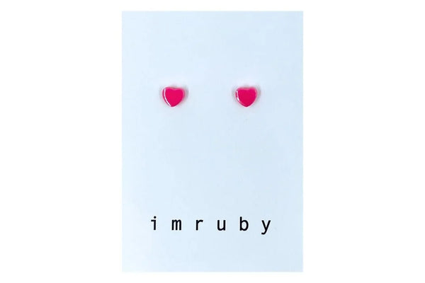 Ohrstecker Herz "BARBIE " | imruby