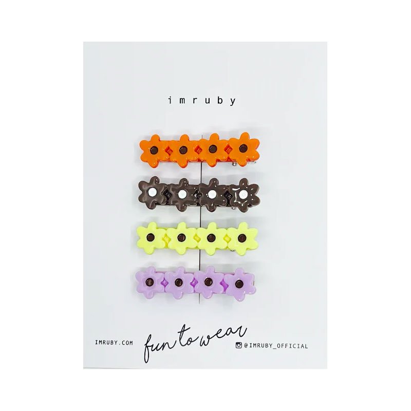 Haarclip-Set  "BUY ME FLOWERS" | imruby