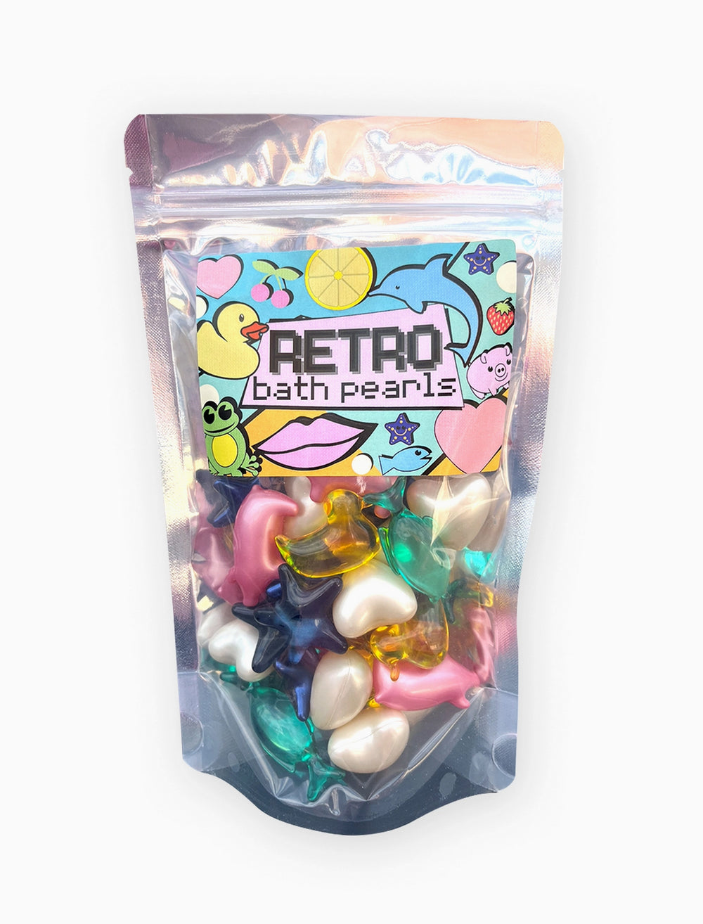 Badeperlen im Retro-Stil der 90er-Jahre Randoms, Jumbo-Mischbeutel, 30 Stück