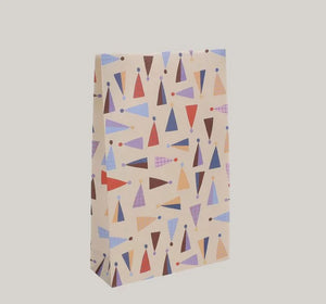 Blockbodenbeutel "Partyhut" 5er Set