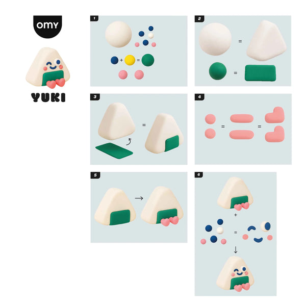 Mini-Set Air Dry Clay "YUKI"  | OMY