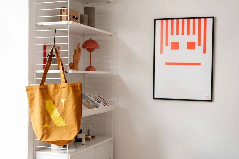 Tasche mit Initiale "Curry"