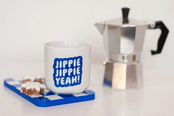 Jippie Jippie Yeah! Becher | blau
