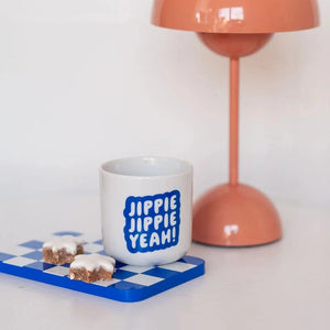 Jippie Jippie Yeah! Becher | blau
