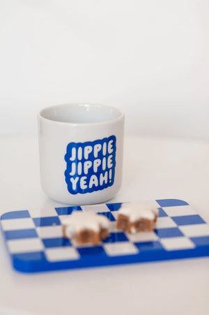 Jippie Jippie Yeah! Becher | blau