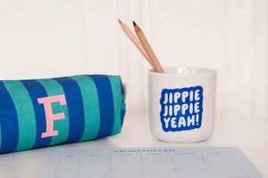 Jippie Jippie Yeah! Becher | blau