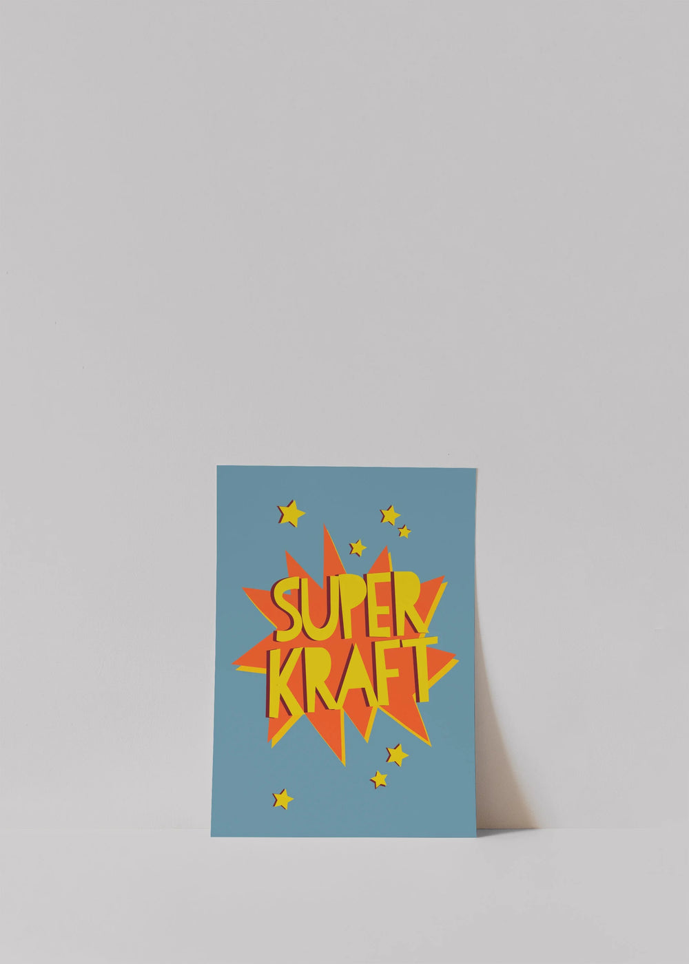 Postkarte "Superkraft blau" | FRAMBOISEundKETCHUP