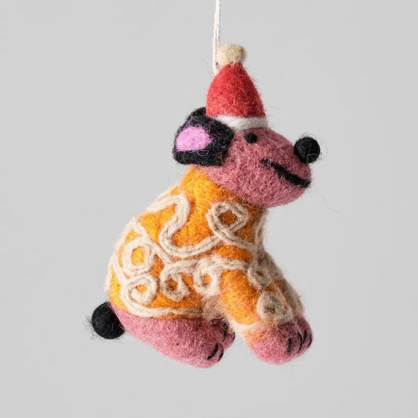 Filzanhänger "Hund mit Pulli" Wrap