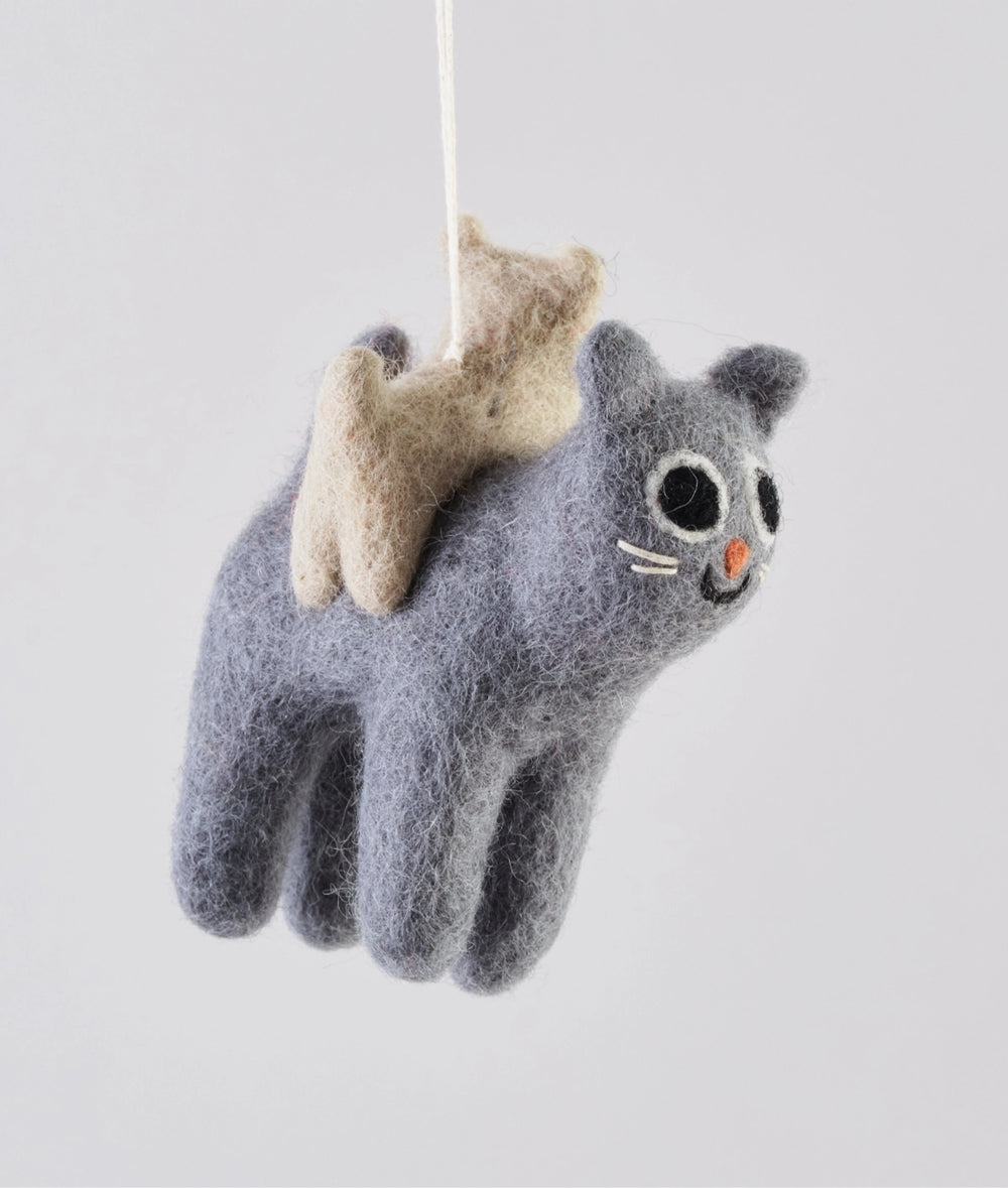 Filzanhänger "Katzen" Wrap