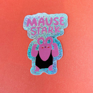 Mäusestark Glitzer Sticker | Slinga