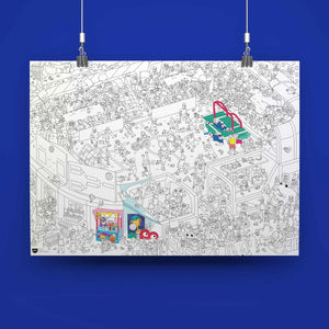 Riesenposter zum ausmalen "GOAL, Fussball  | OMY